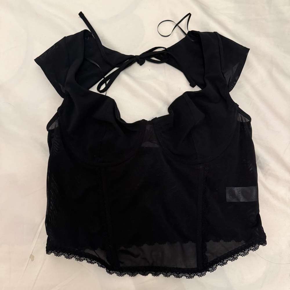 Garage corset top with open back - Picture 3 of 4